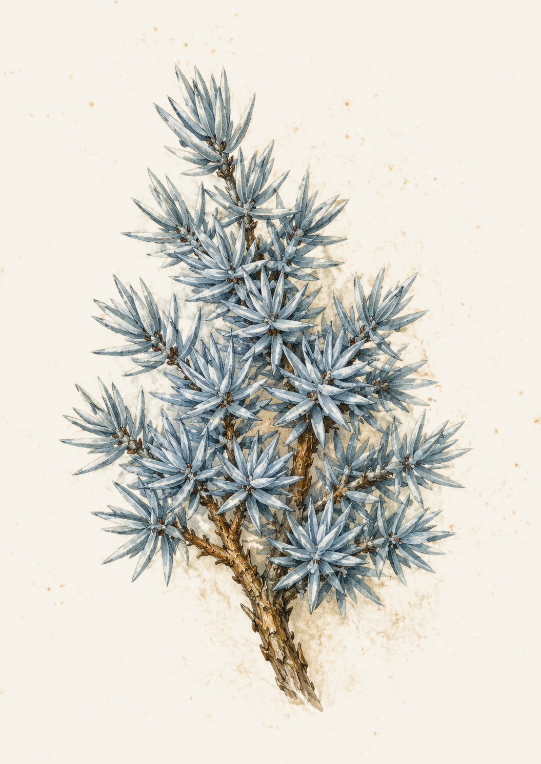 Himalayan Juniper botanical illustration