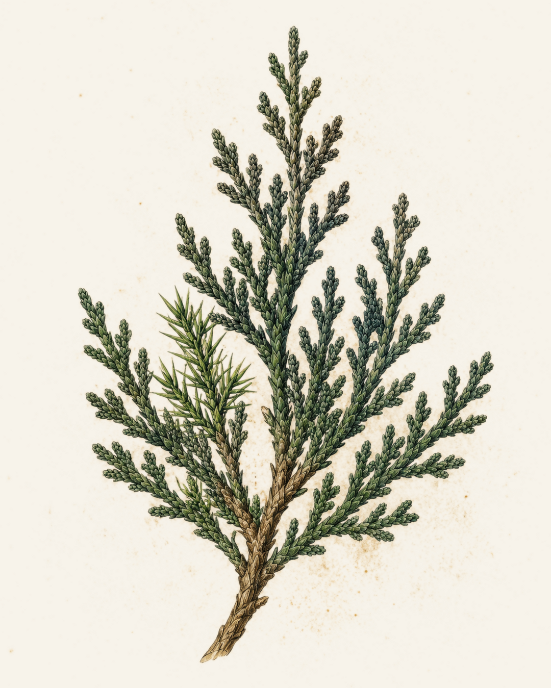 Chinese Juniper botanical illustration