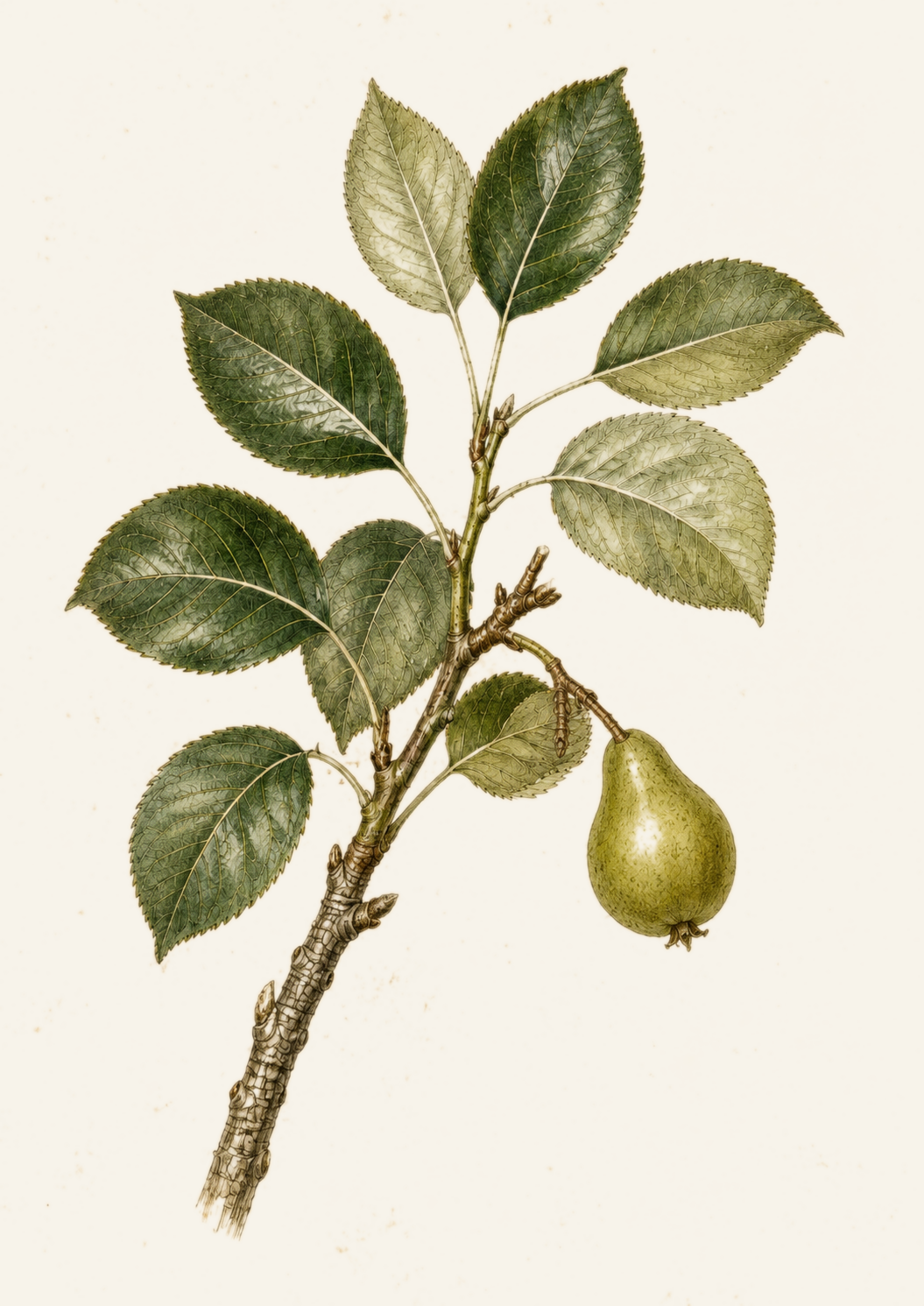 Common Pear botanical plate