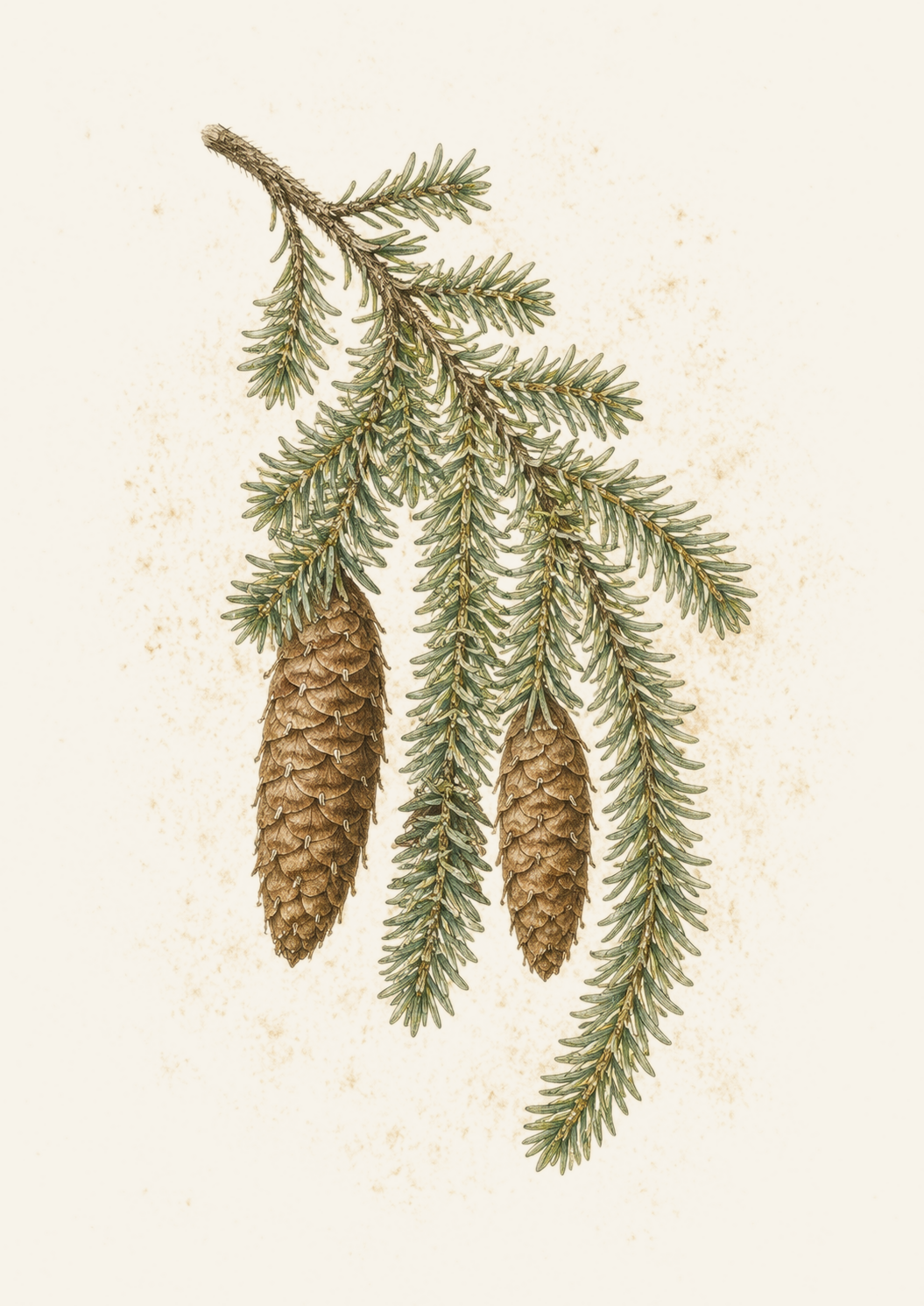 Mountain Hemlock botanical plate